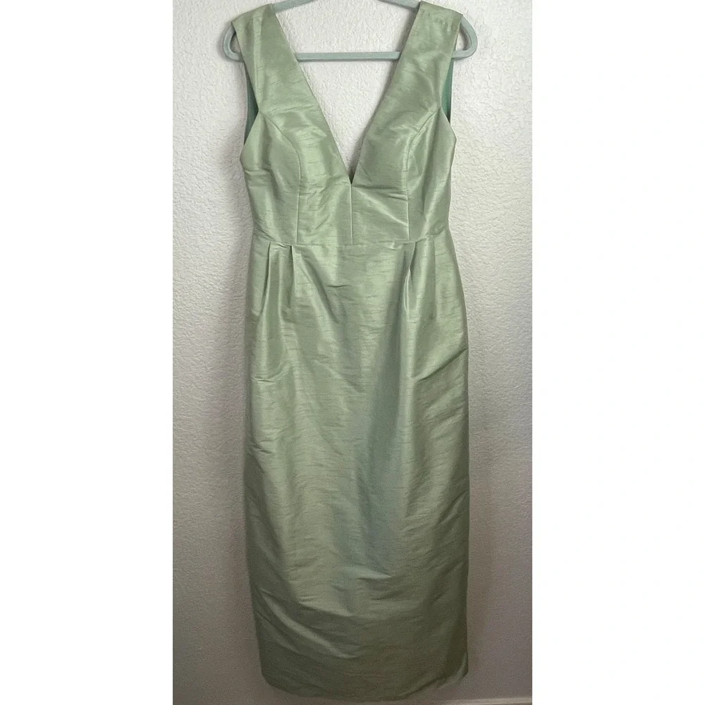 Lula Kate Dress Womens 12 Light Green Long Gown Maxi Brides Maid Formal Party - Picture 1 of 12